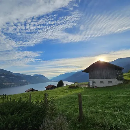 公寓 Traumblick Auf Den Thunersee Und Berge Krattigen