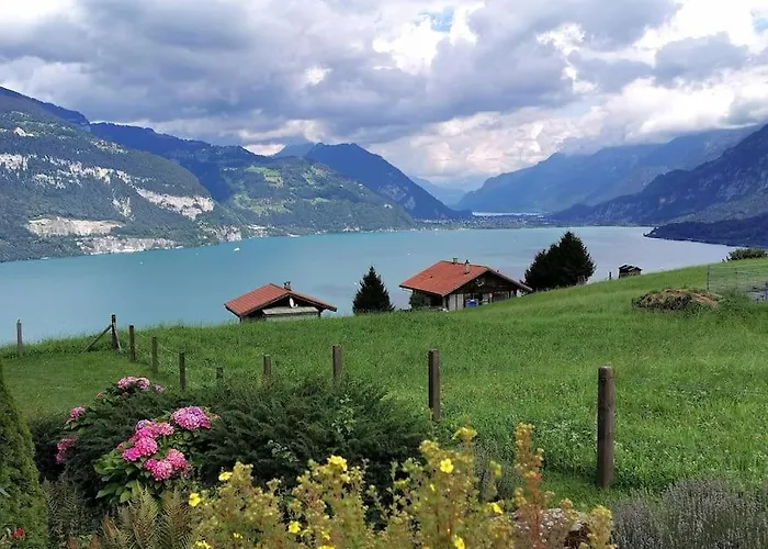 公寓 Traumblick Auf Den Thunersee Und Berge Krattigen