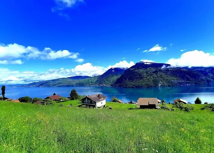 Traumblick Auf Den Thunersee Und Berge 公寓