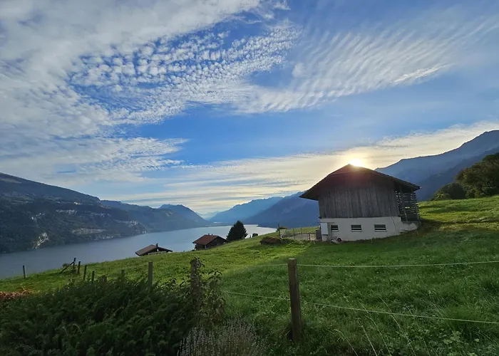 公寓 Traumblick Auf Den Thunersee Und Berge Krattigen