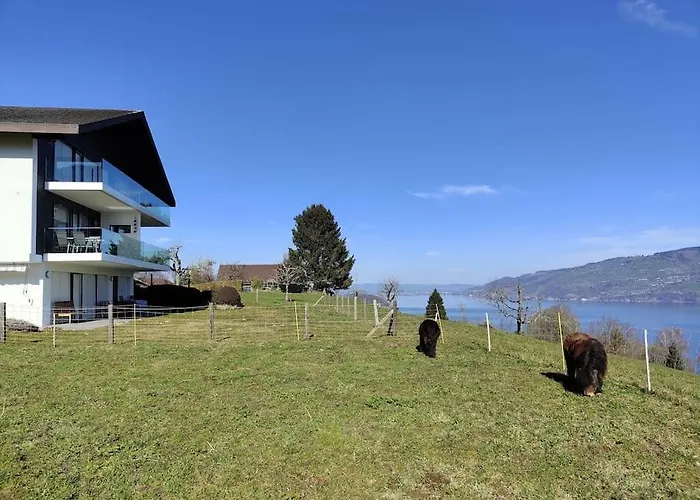 شقة Traumblick Auf Den Thunersee Und Berge كراتيغين