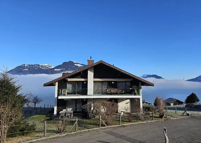 شقة Traumblick Auf Den Thunersee Und Berge *